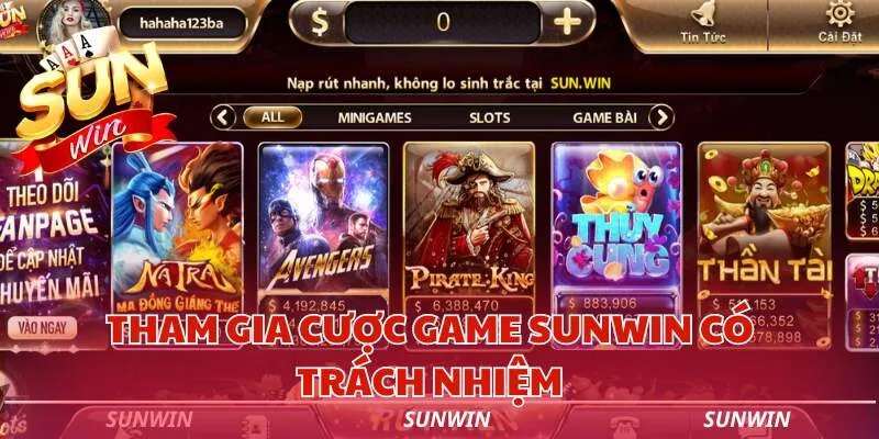 tham gia cuoc game co trach nhiem sunwin